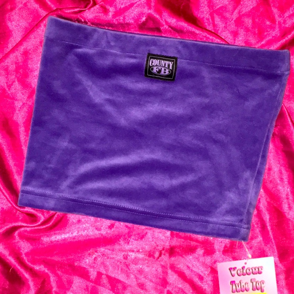 FB County Velour Tube Top ๐ - Picture 2 of 2